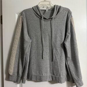 Flora by Flora Nikrooz Gray Pull Over Hoodie
